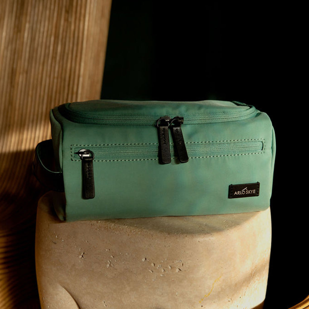 toiletry bag in mint