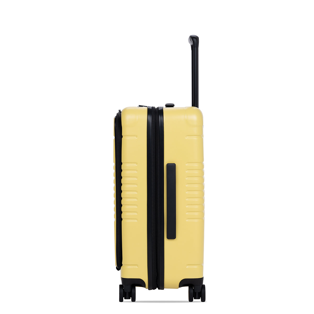 lemon carry-on max with front pocket side view