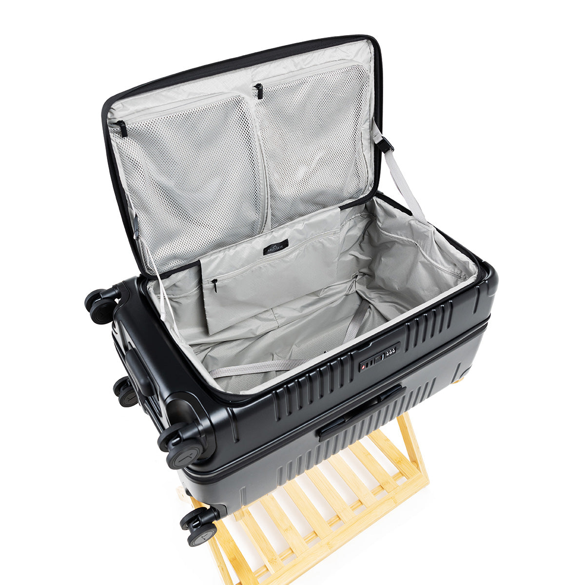 black trunk interior view