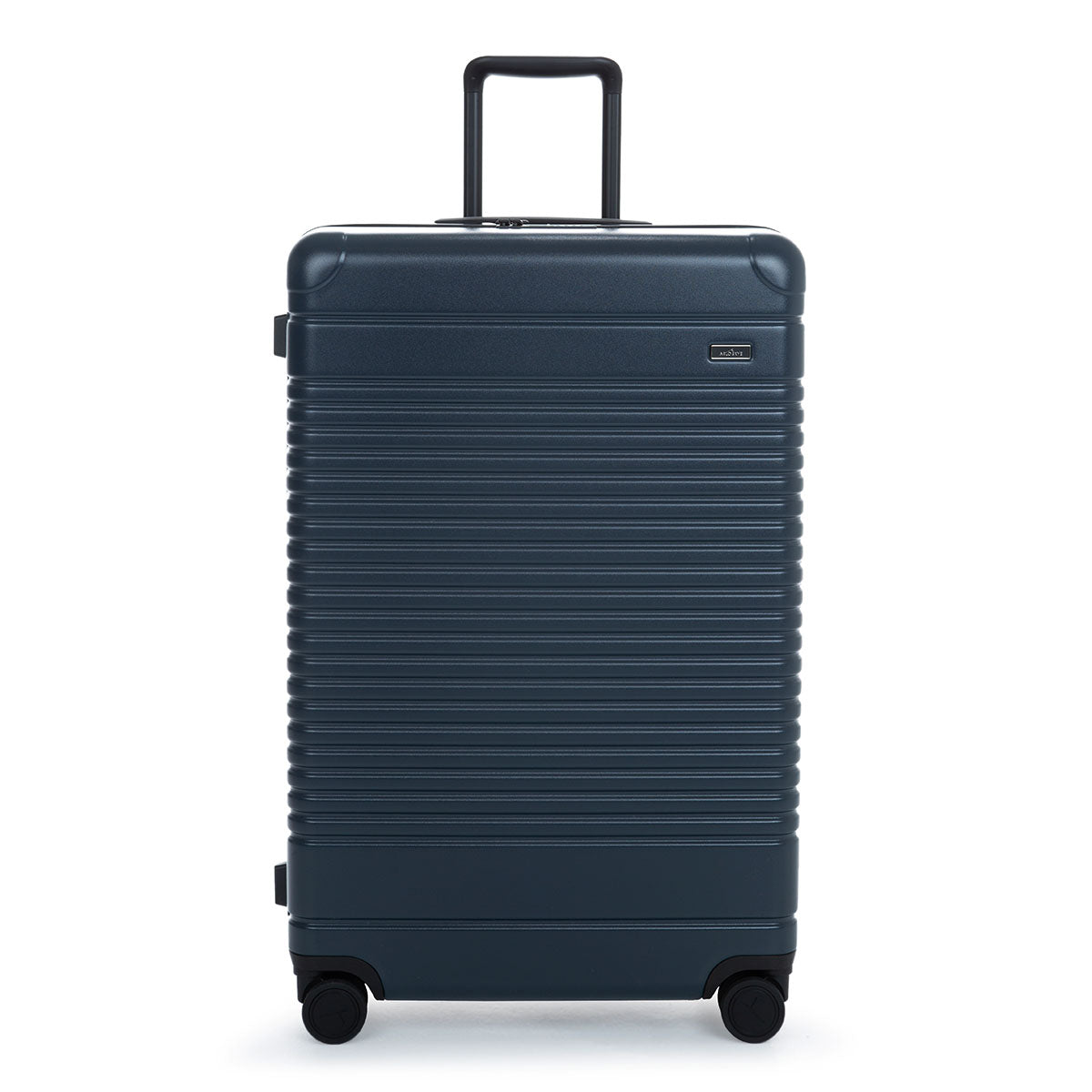 zipper check-in large in navy - front view