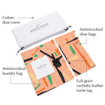 Arlo Skye leather luggage tag, lemon