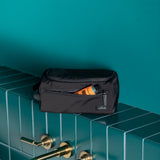 Black Dopp Kit, lifestyle shot