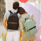 Mint backpack, lifestyle shot
