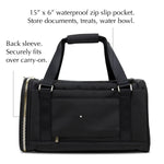 back view of pet carrier