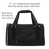 back view of pet carrier