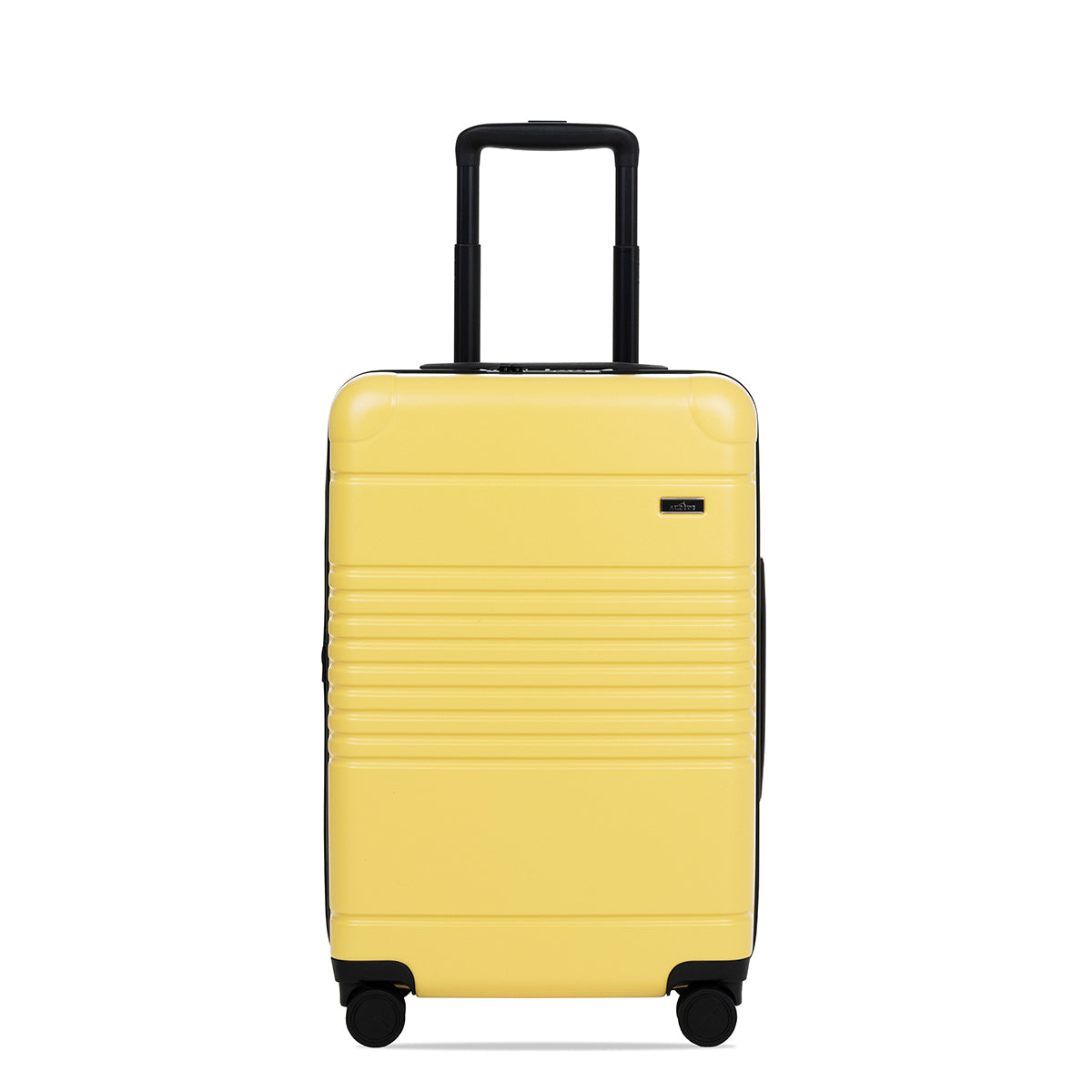 zipper carry-on max expandable - lemon - front view.