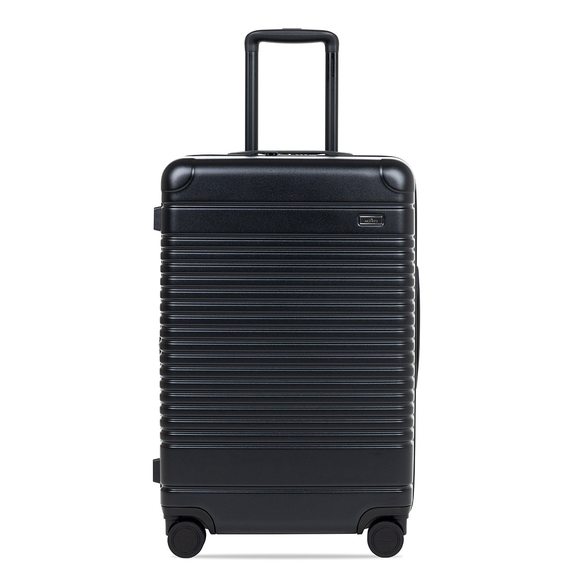 Front view of the expandable check-in medium in black