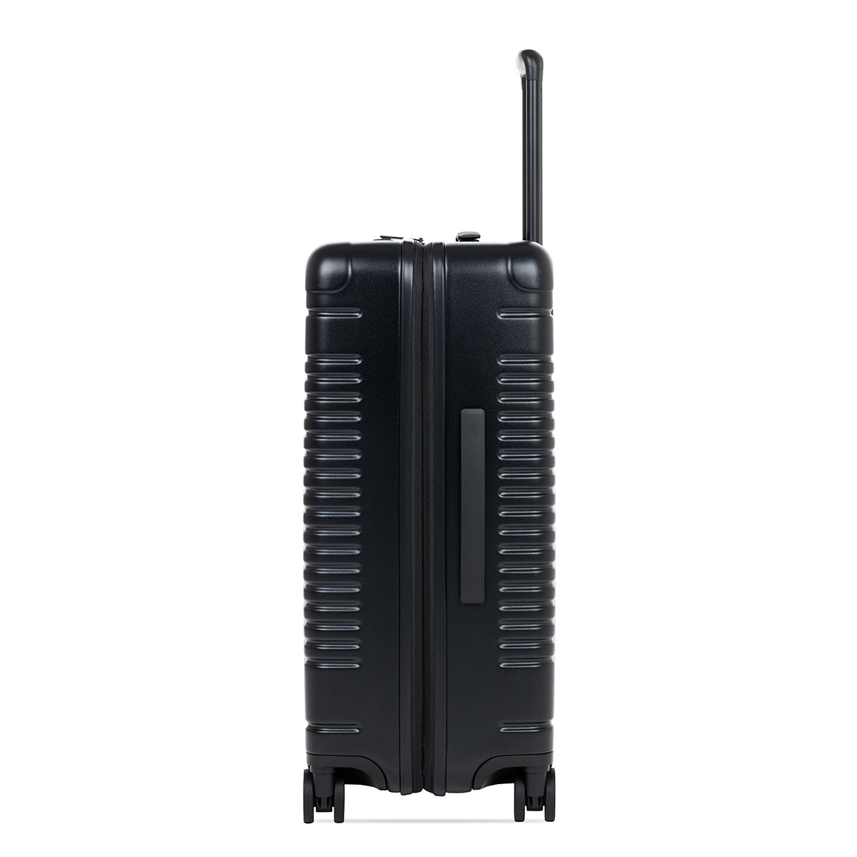 Side view of the expandable check-in medium in black