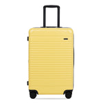 Front view of the expandable check-in medium in lemon