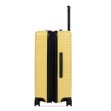 Side view of the expandable check-in medium in lemon, shown expanded