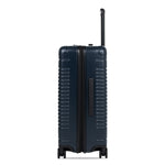 Side view of the expandable check-in medium in navy