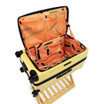 Interior view of the top-load expandable trunk large in lemon