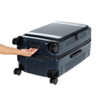 trunk lie flat bottom handle view navy