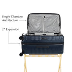 trunk lie flat open view navy