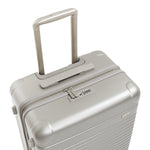 Top-down view of the expandable check-in medium in champagne showing the lock