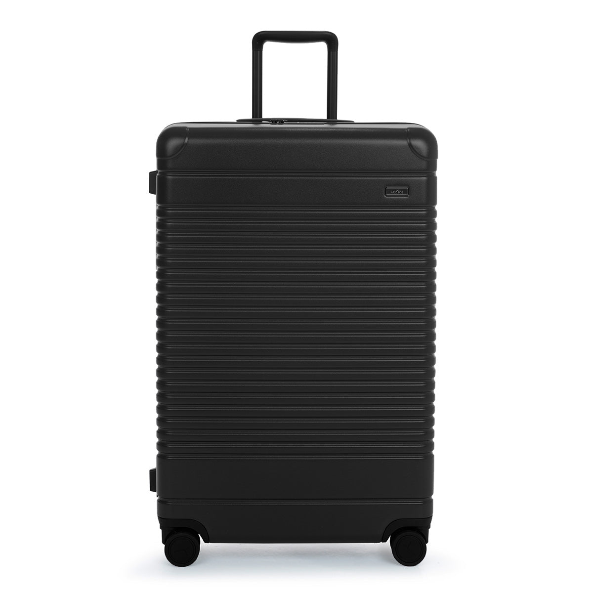 Front view of the check-in large in black