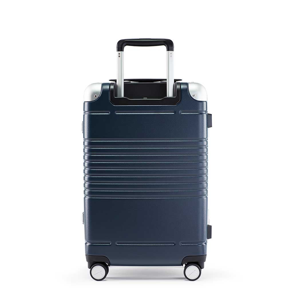Back view of the frame carry-on max in navy blue