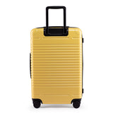Back view of the zipper check-in in yellow