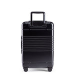 Back view of the zipper carry-on max  in black