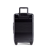 Back view of the zipper carry-on max  in black