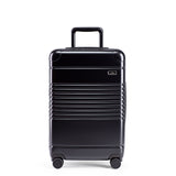Front view of the zipper carry-on max  in black