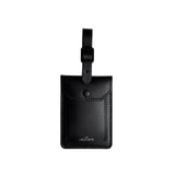 Black leather tag