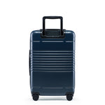 Back view of the zipper carry-on max  in navy blue