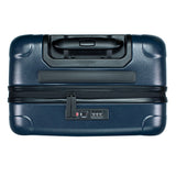 Top view of the zipper carry-on max in navy blue
