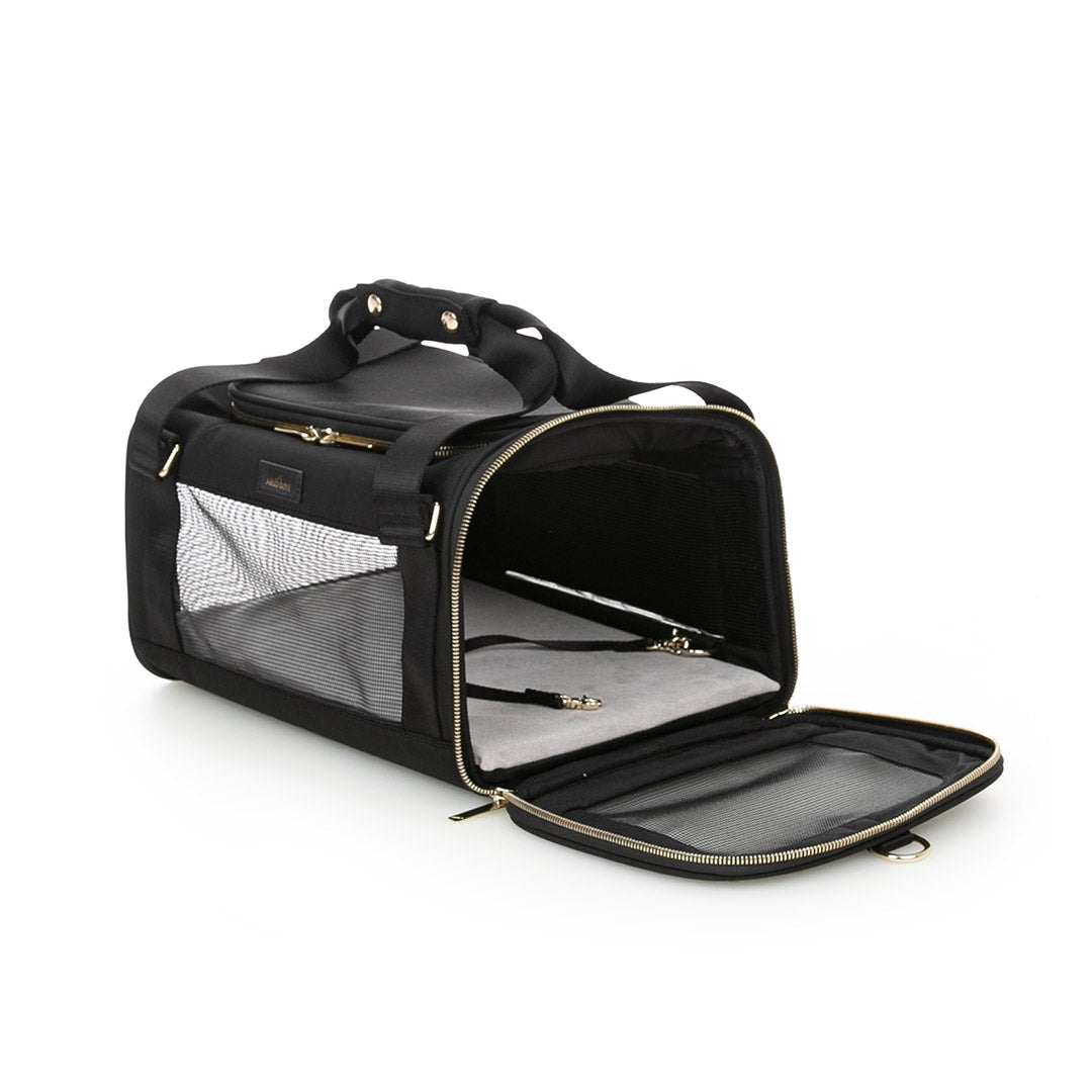 Small Pet Carrier with side unzipped