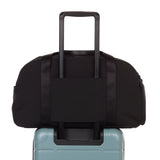 weekender in black - back view on carry-on
