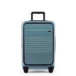 Front view of the zipper carry-on max with front pocket in sea sage