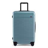 Front view of the zipper check-in in sea sage